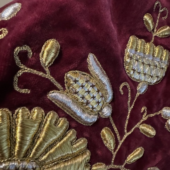 VTG 1930s Polish Embroidered Velvet Lined Vest 
Renaissance Boho Fairy Indie - Picture 11 of 15